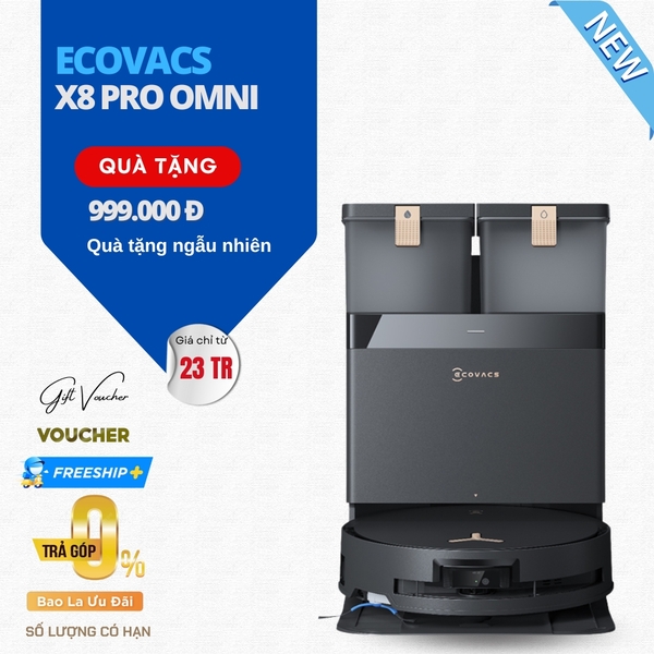 Robot Bút Bụi Ecovacs Deebot X8 Pro Omni – Bản Quốc Tế 2025