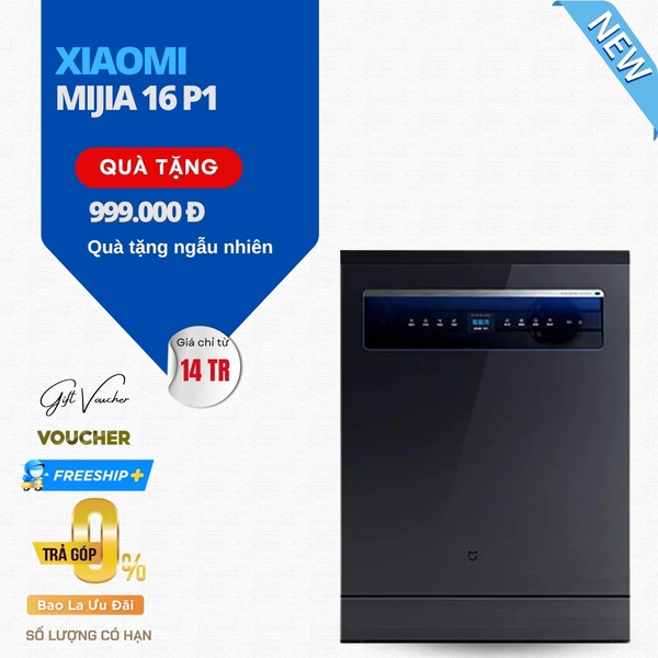Máy Rửa Chén Xiaomi Mijia 16 bộ P1 - Hàng Nhập Khẩu