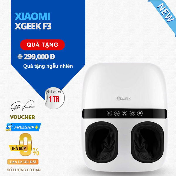 Máy Massage Chân Bấm Huyệt Xiaomi XGEEK F3 Xoa Bóp 360 Độ Chế Độ Sưởi Ấm Công Suất 4W - Hàng Nhập Khẩu