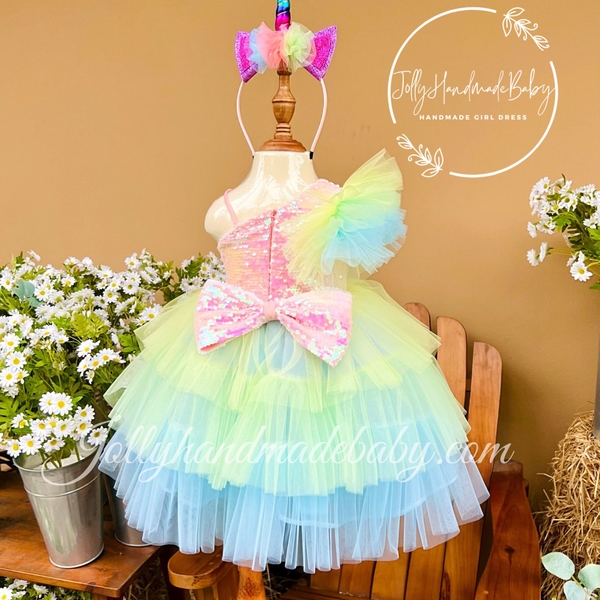 Unicorn Tulle Baby Dress