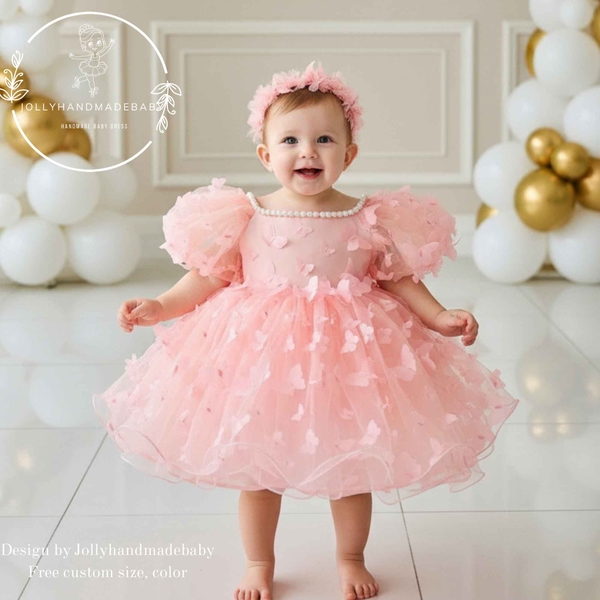 pink-butterfly-baby-dress-first-birthday-girl-dress-blush-tulle-tutu-puffy-sleev