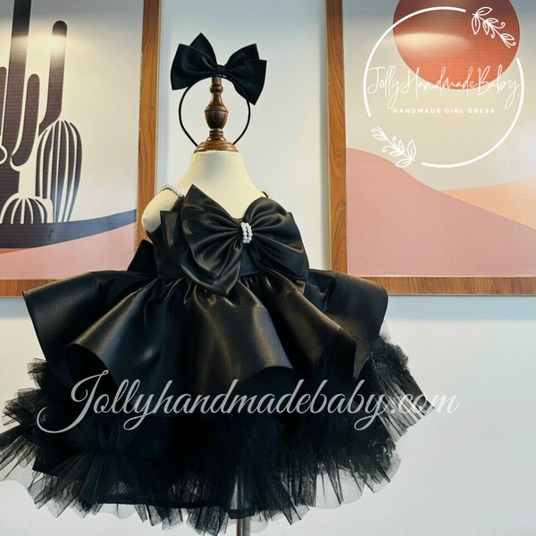 black-tulle-dress-baby-girl-birthday-dress-girl-wedding-dress-tulle-dress-for-gi