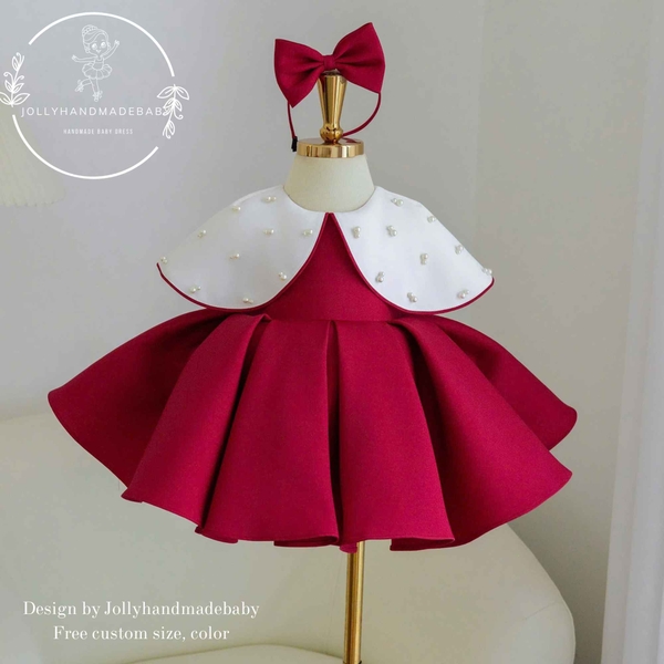 dark-red-baby-girl-dress-luxury-satin-tutu-dress-with-big-bow-back-flower-girl-d