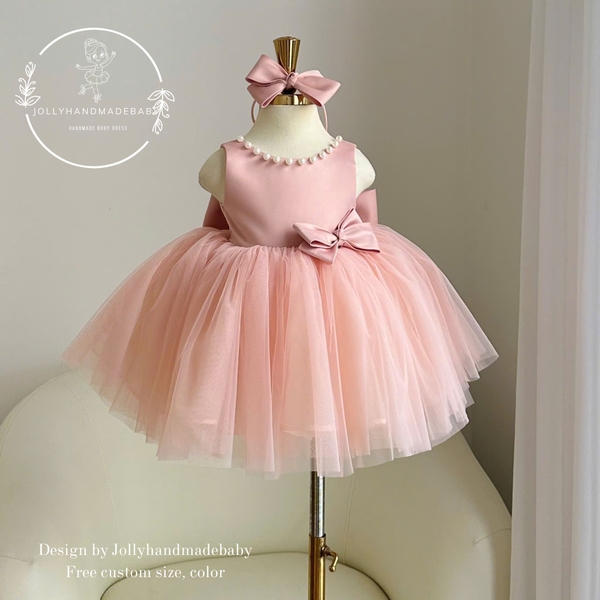 peach-baby-girl-tulle-dress-flower-girl-dress-baby-birthday-dress-princess-dress