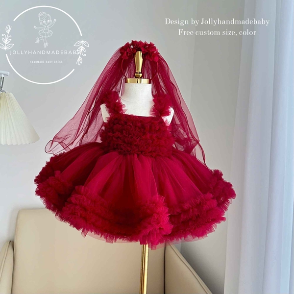 dark-red-baby-girl-tulle-dress-toddler-flower-girl-dress-fluffy-tutu-dress-baby-
