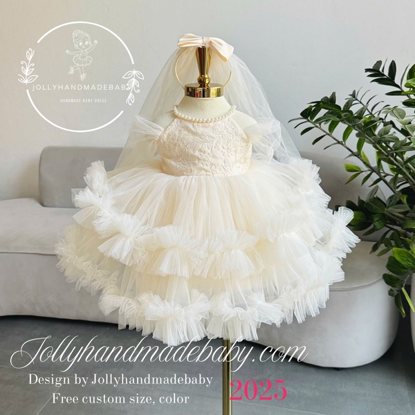ivory-girl-wedding-dress-custom-color-and-size-you-like