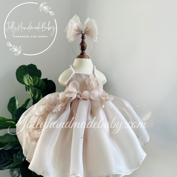 gray-girl-dress-party-organza-dress-baby-birthday-dress-toddler-girl-dress-princ