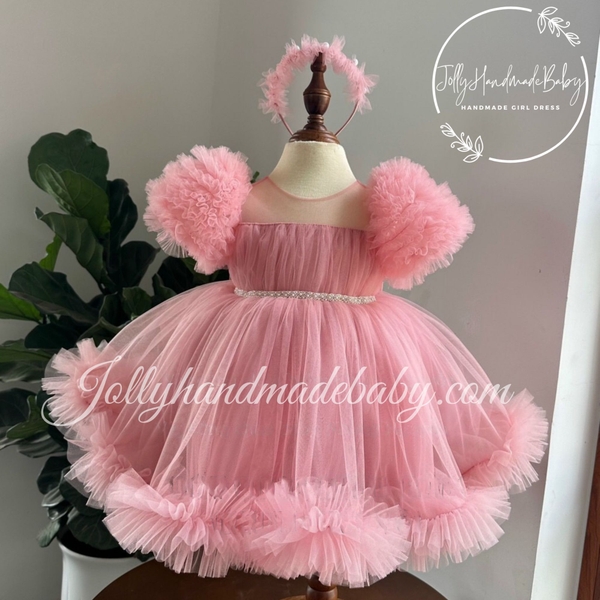 puff-short-sleeve-with-mesh-square-neck-dress-in-dusty-pink-tulle-midi-dress-for