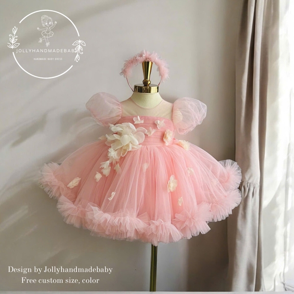 peach-toddler-flower-girl-dress-baby-girl-birthday-dress-puffy-tulle-party-dress