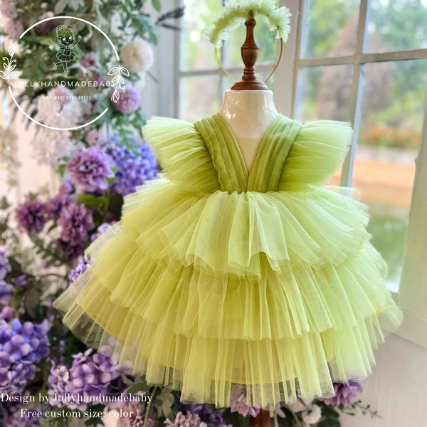 lime-green-tulle-ruffle-dress-handmade-birthday-outfit