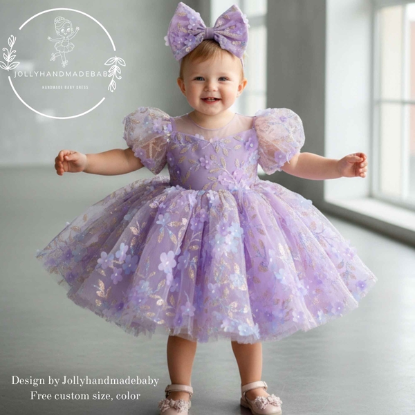 purple-toddler-princess-dress-baby-girl-floral-tulle-dress-puff-sleeve-birthday-
