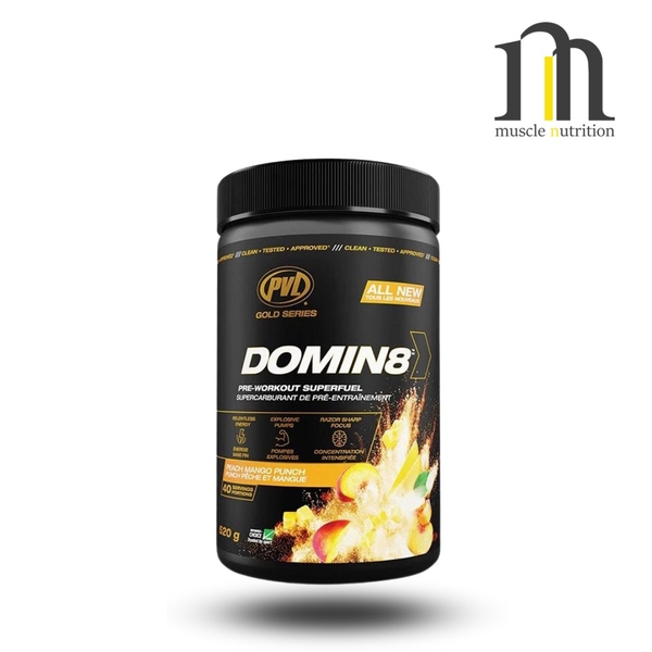 PVL DOMIN8 PRE WORKOUT SUPERFUEL 520G - 40SERVINGS