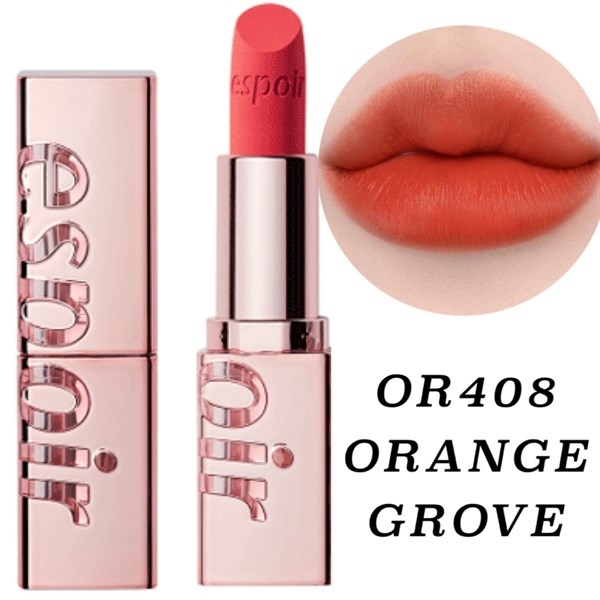 SON THỎI LÌ LIPSTICK NOWEAR VELVET #OR408 ORANGE GROVE 오렌지 그로브