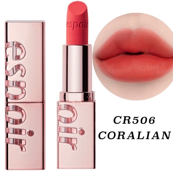 SON THỎI LÌ LIPSTICK NOWEAR VELVET #CR506 CORALIAN 코랄리언