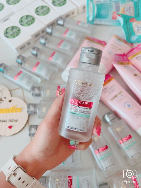 Nước tẩy trang đa năng 3-in-1 L'Oreal Paris Micellar kiềm dầu cho làn da sáng mịn rạng rỡ 95ml