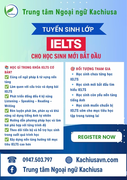 TUYỂN SINH LỚP IELTS CƠ BẢN TẠI CƠ SỞ RESCO