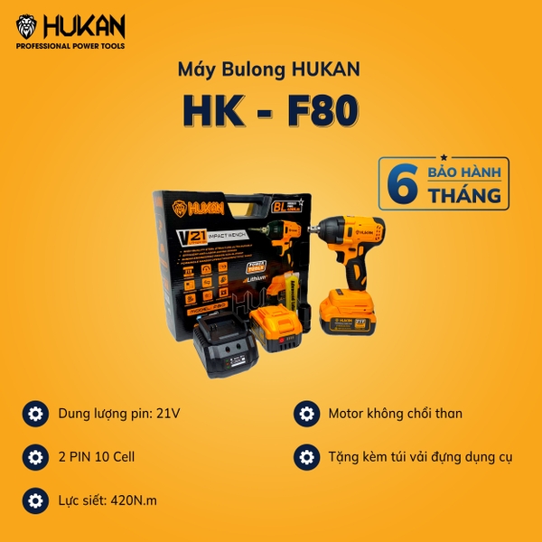 Máy siết bulong HUKAN HK - F80