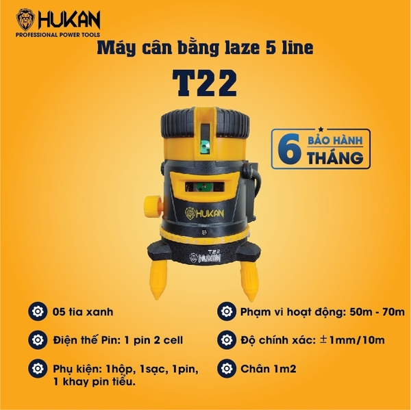 Máy cân bằng laze HUKAN HK-T22