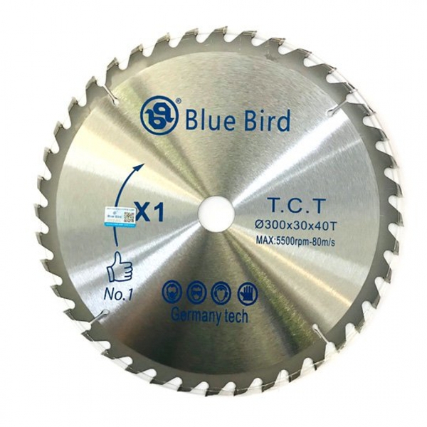 Lưỡi Cưa Gỗ Blue Bird X1-300x60T