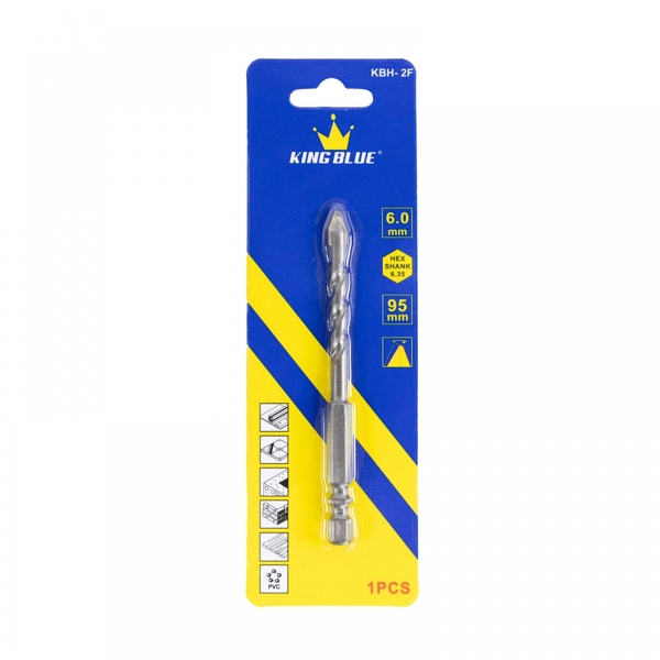 Mũi Khoan ĐN Lục Giác 2 Cạnh KBH2F-06*95