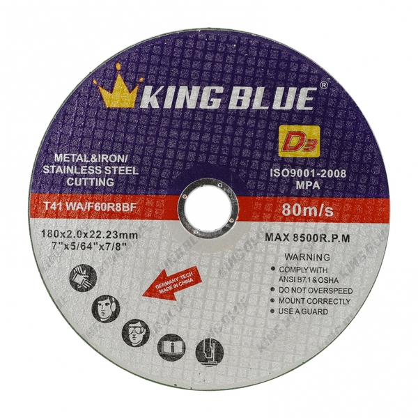 Đá Cắt Sắt, Inox King Blue D3-180x2.0