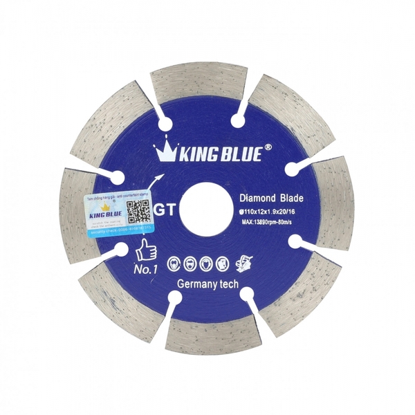 Lưỡi Cắt Đá Granite King Blue GT-110x1.9x12R