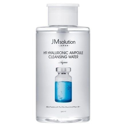 Nước tẩy trang cấp ẩm JM solution H9 Hyaluronic Ampoule Cleansing Water Aqua 500ml