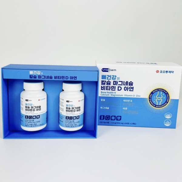 TPCN - viên uống bổ xung canxi, vitamin c và kẽm xương khớp hãng dược kolon pharm (30ea)