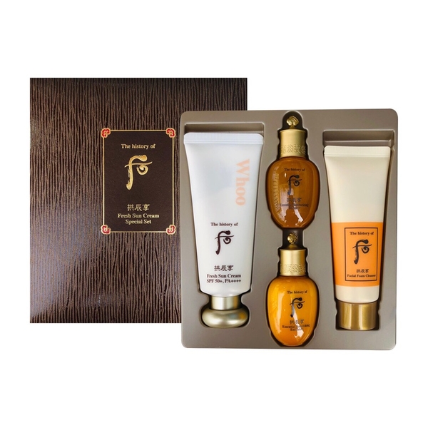 Set kem chống nắng whoo vàng mẫu mới 50kw (30ea)