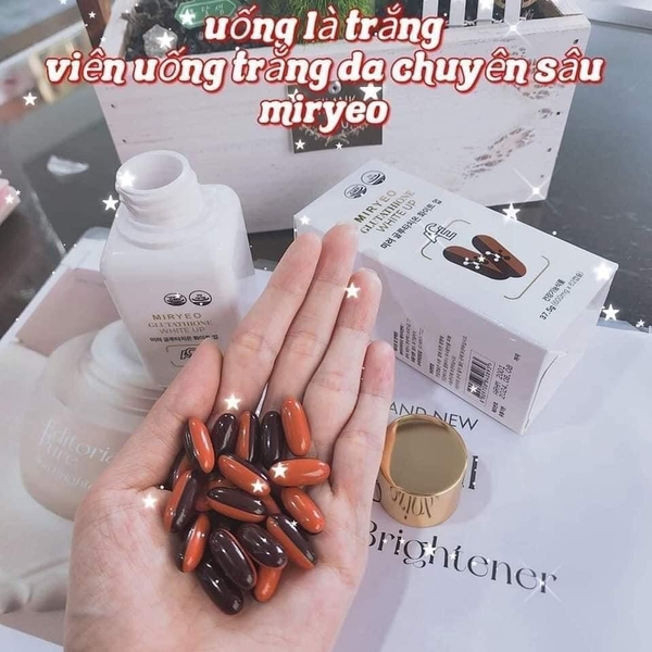 Viên uống trắng da MIRYEO GLUTATHIONE WHITE UP hộp 62 viên (50ea)