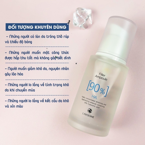 Tinh chất filler siêu phục hồi 90% HA 30ml LAVASOME (132ea)