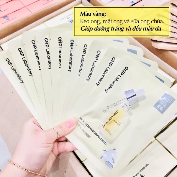 Mặt nạ CNP màu vàng hộp 10 miếng (36ea)