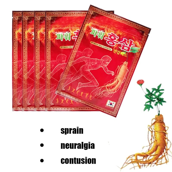 B01-Miếng cao dán hồng sâm đỏ 1 túi 20 miếng (200ea)