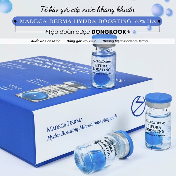 Tế bào gốc cấp nước kháng khuẩn 70% HA tập đoàn dược Dongkook xanh Dương (30ea)
