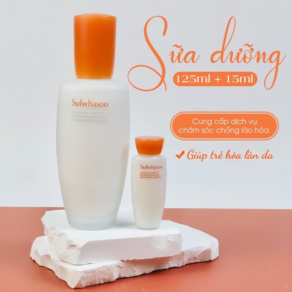 Set dưỡng da sulwhasoo 2sp trắng mới 140kw (10ea)