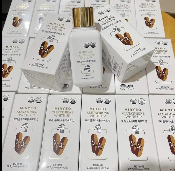 Viên uống trắng da MIRYEO GLUTATHIONE WHITE UP hộp 62 viên (50ea)