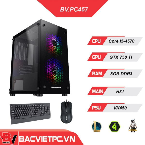 PC GAMING INTEL I5-4570 | RAM 8GB | GTX 750 TI | SSD120GB