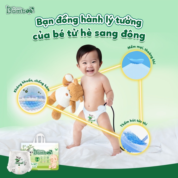 Vì Sao Mẹ Nên Chọn Bỉm Nano Bamboo cho Bé?