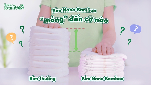 Bỉm Nano Bamboo Mỏng Đến Cỡ Nào?