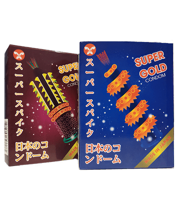 Bao cao su SUPER GOLD Siêu Gân Gai Bi (Hộp 2 cái)