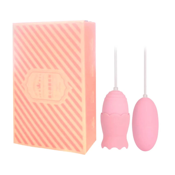 Trứng rung lồng đèn 2 đầu kèm lưỡi liếm - Mizz Zee