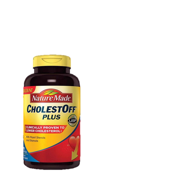 Viên Uống Hỗ Trợ Giảm Cholesteron Bảo Vệ Tim Mạch Cholest Off Plus Nature Made - Mỹ (210 viên) - Giảm cholesterol, thích hợp cho người béo phì, tim mạch