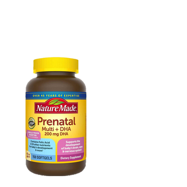 Viên Uống Bổ Sung Vitamin và DHA Mẹ Bầu Nature Made Prenatal Multi DHA 200mg - Mỹ (150 viên) - Bổ sung vitamin, canxi cho mẹ và bé