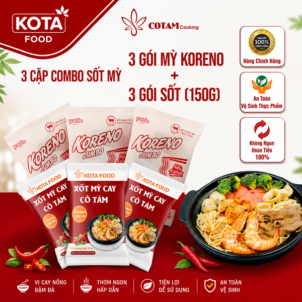 3 COMBO mỳ cay