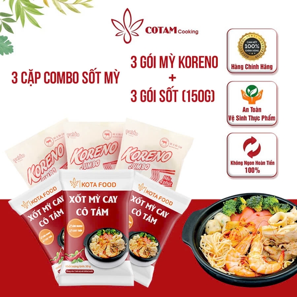 3 COMBO mỳ cay