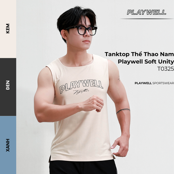 Tanktop Thể Thao Nam Playwell Soft Unity T0325
