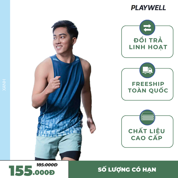 Áo ba lỗ thể thao nam Active PW11243