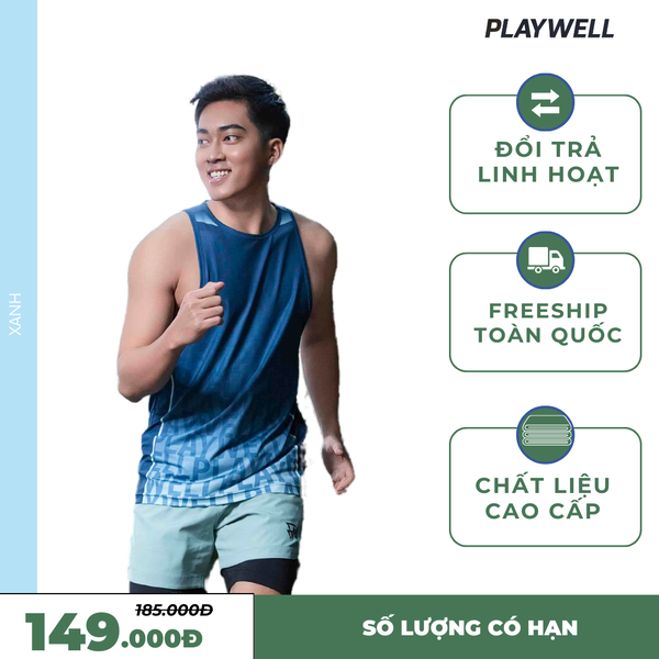 Áo thun thể thao nam Blur Motion PW11245