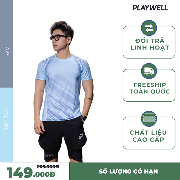 Áo thun thể thao nam Active PW11246