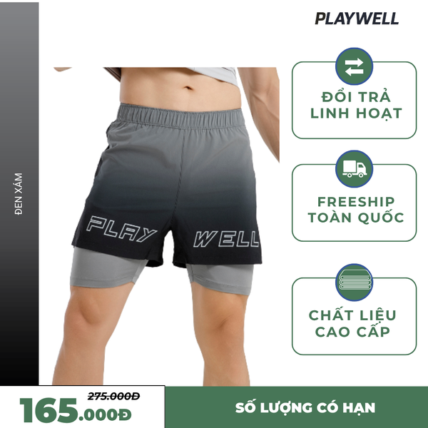 Quần Short thể thao nam Ombre PW10241